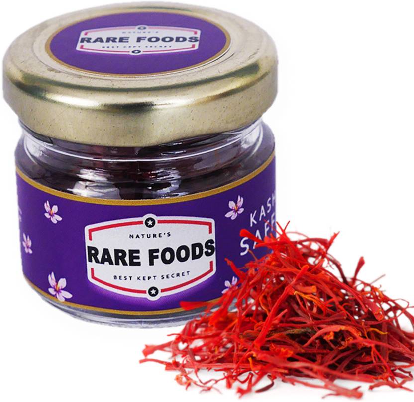Rare Foods Saffron Kashmir Original 1gm Kashmiri Mongra Saffron / Kumkuma Puvvu / Keshar / Kesar