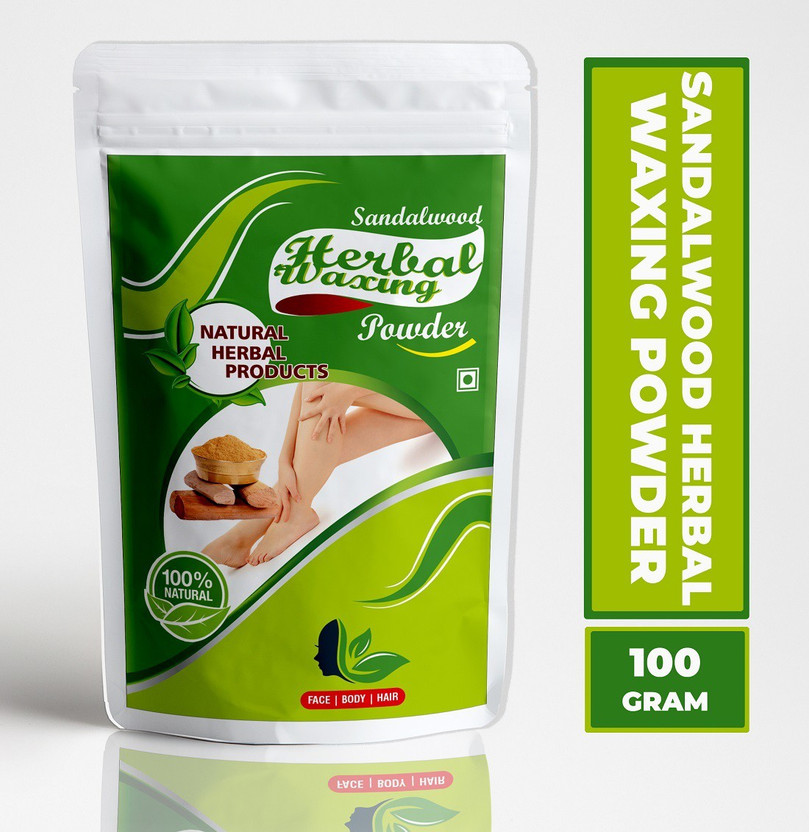 Natural Herbal Products Herbal Sandalwood Waxing Powder for Remover of Hair, D-Tan Skin & Dead cell Powder(100 g)