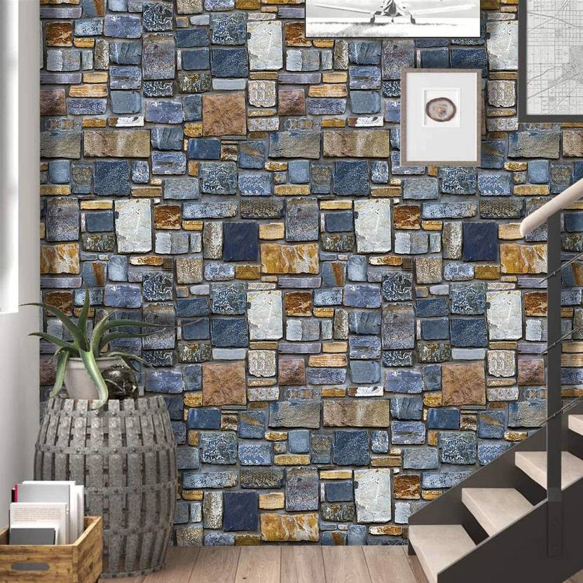 WallBerry Wall Stickers Wallpaper Bricks Blocks Modern Bedroom Decor