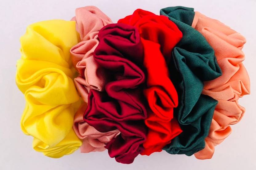 Retro knots Satin Scrunchies Rubber Band Price in India Buy Retro