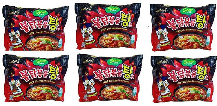 Samyang ew Type Chicken Buldak-145X6 (Pack of 6) Instant Noodles Non-vegetarian(6 x 145 g)