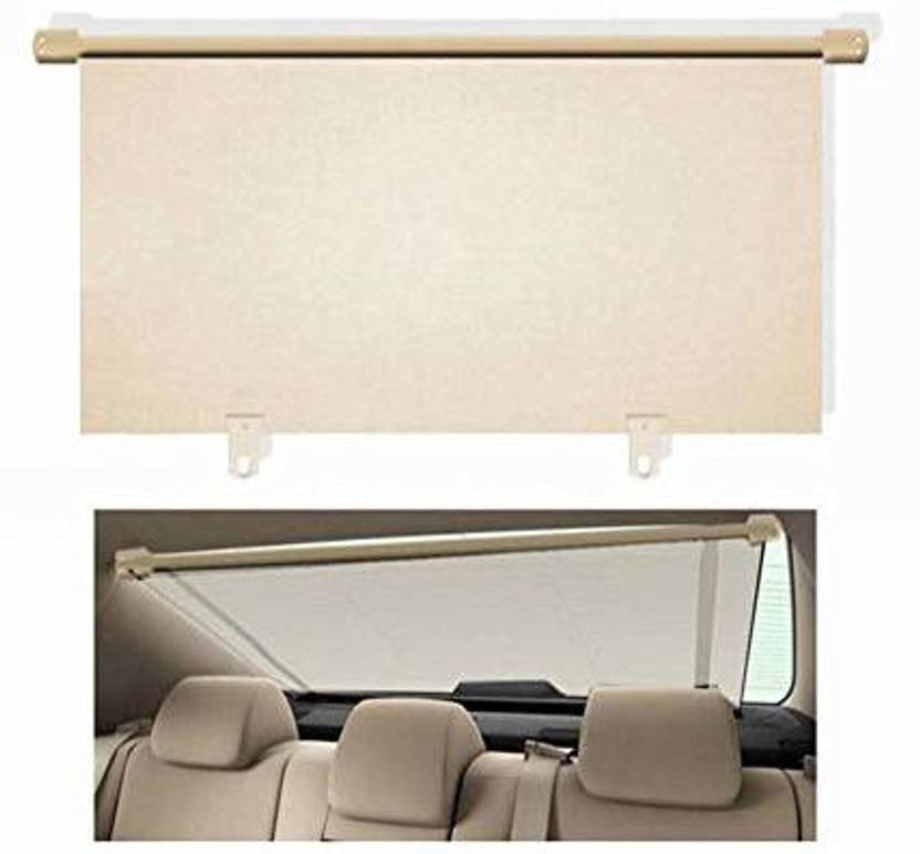 JAINFAM Car Rear Window UNIVERSAL Roller Curtain Sunshade BEIGE Car