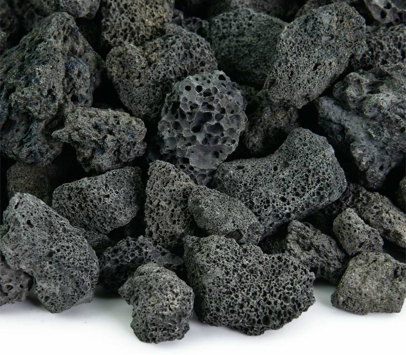 Petzlifeworld Natural Volcanic Lava Rocks Sand Planted Substrate (Black