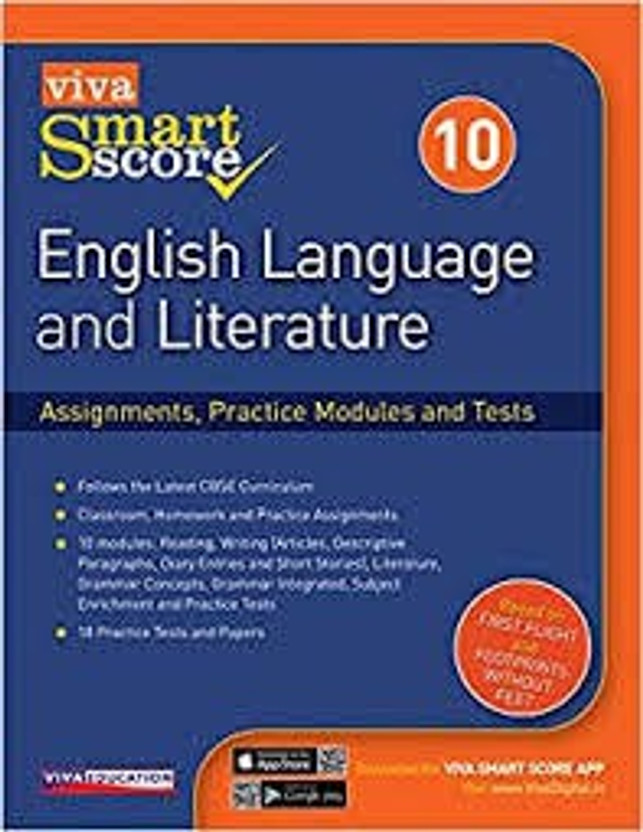 SMART SCORE : ENGLISH LANGUAGE AND LITERATURE - 10(Hardcover, VIVA EDUCATION)