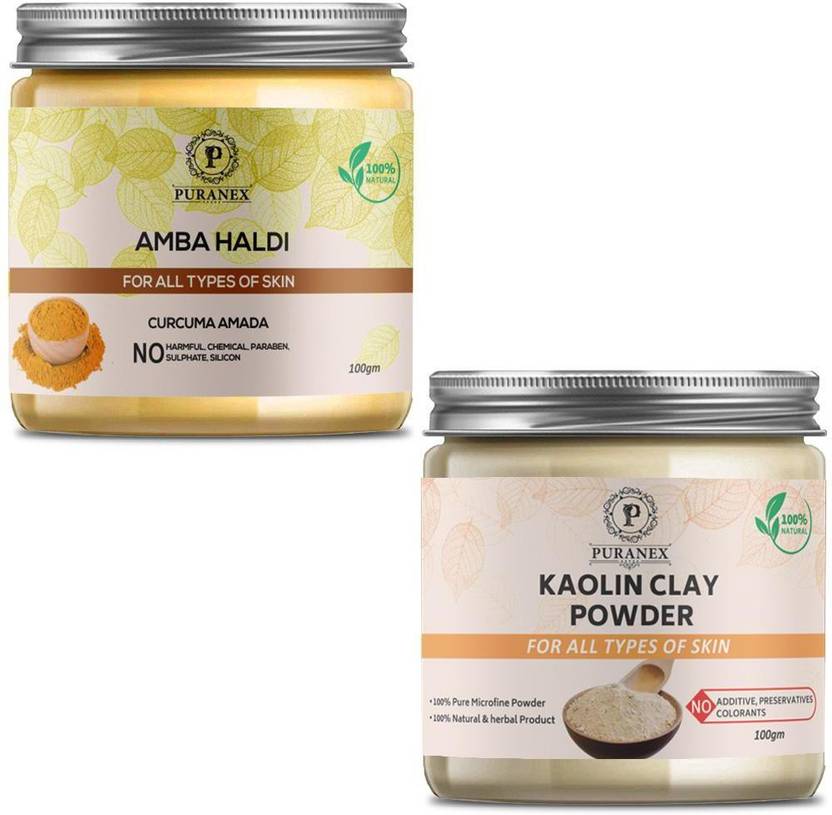puranex 100 Natural & Pure Amba Haldi Powder For Fairness, Treat Acne