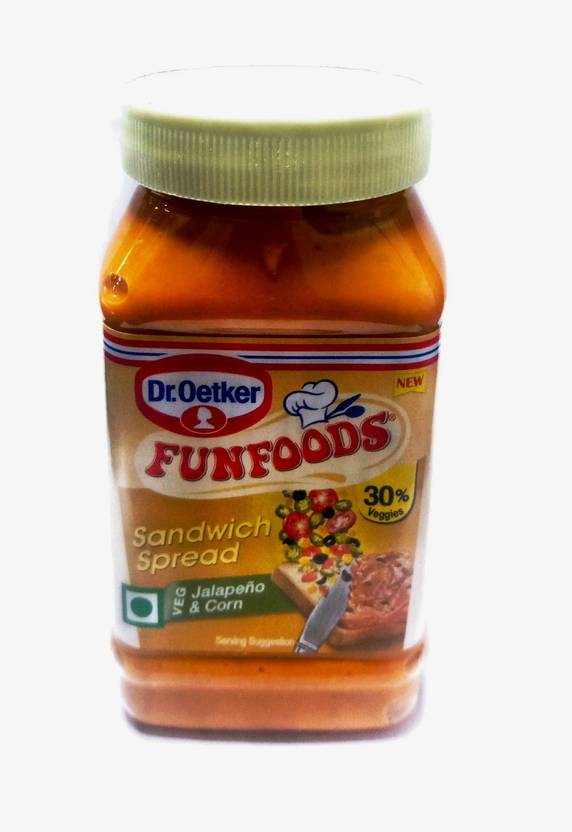 FUNFOODS by Dr. Oetker SANDWICH SPREAD JALAPENO & CORN 250 GM 250 g