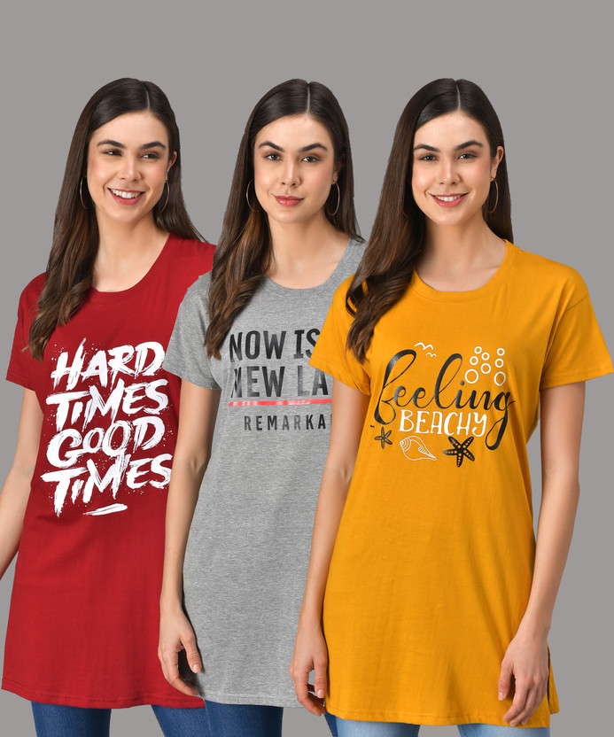 Long t shirt for women flipkart clearance