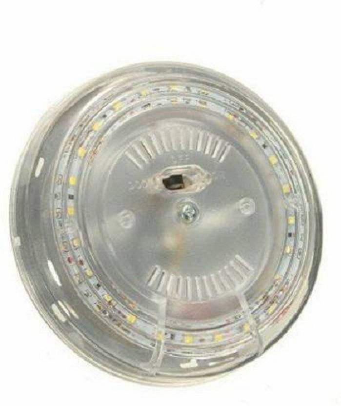 graceride CAR INTERIOR ROOF LIGHT ROUND UNIVERSAL FOR CAR ( WHITE) Car