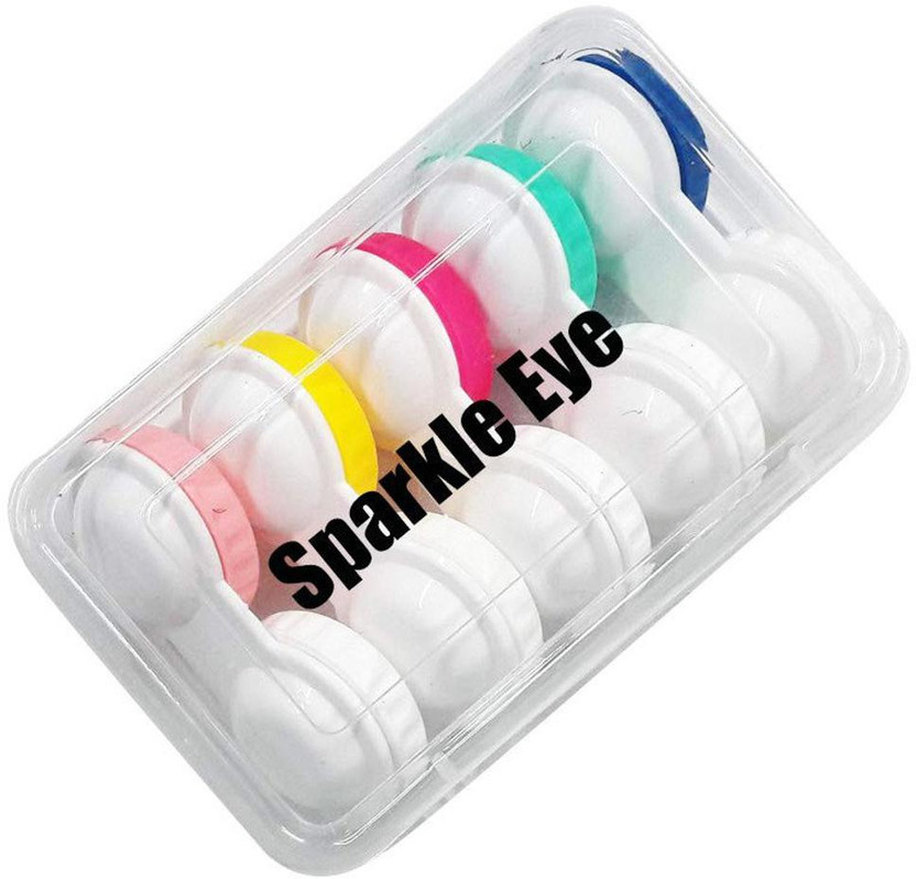 Imaashi Premium Quality Contact Lens Containers,Case,Kit,Box Travel Lens Case(Pack of: 5)