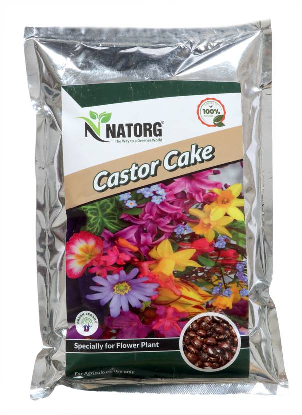 CASTOR FERTILIZER SPECIALLY FOR FLOWER PLANTS,500GM