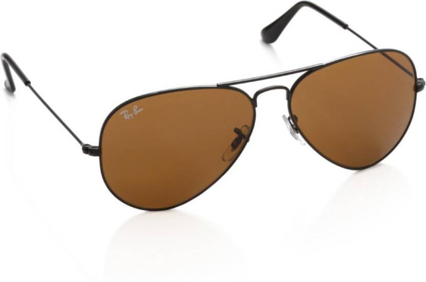 Buy Ray-Ban Aviator Sunglasses Brown For Men & Women Online @ Best Prices  in India 