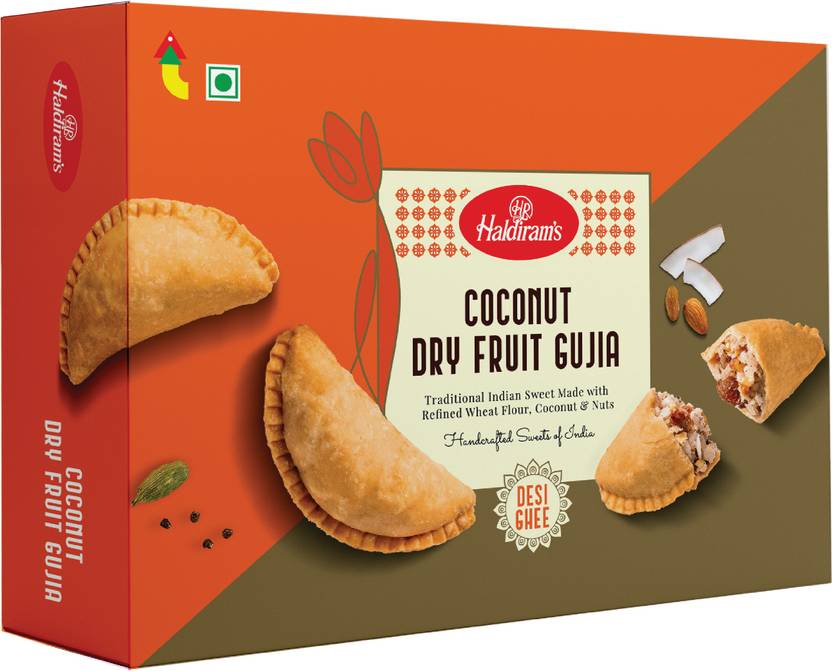 Haldiram's Coconut Dry Fruit Gujia 400 g X 1 Box Box Price in India