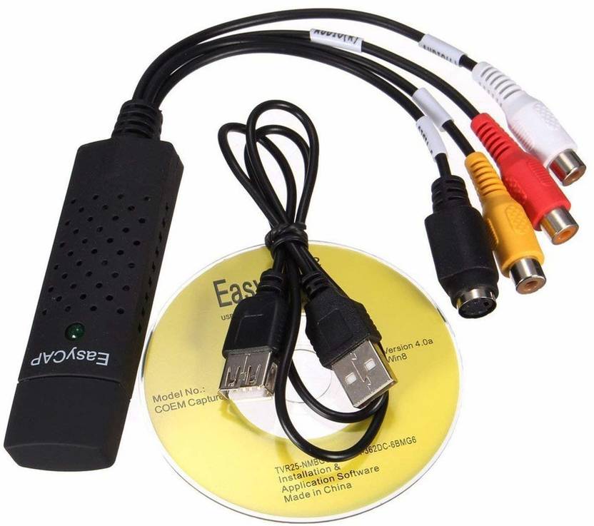 atekt TVout Cable TVout Cable USB 2.0 Easycap Easier Cap 4 Channel