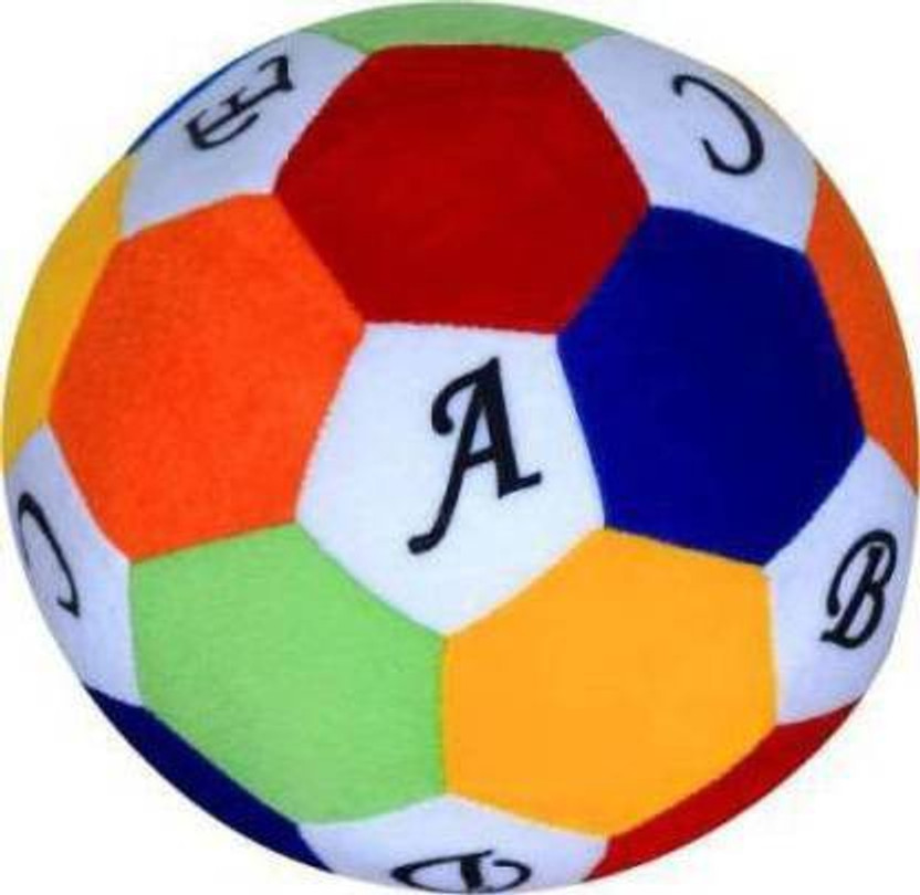 KPN huge laugh soft alphabets football for kids 25 - cm (Multicolor)  - 25 cm(Multicolor)