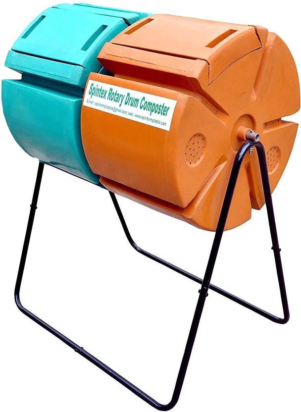 Spintech Rotary Twin drum COMPOSTER PP (Polypropylene) Dustbin Price in
