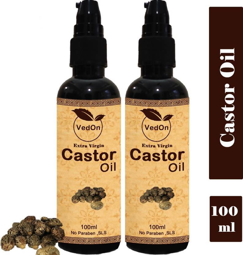 VedOn Pure Cold pressed Extra virgin Castor oil for Hair and Skin Hair ...