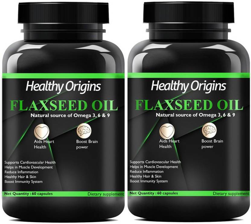 Healthy Origins Nutrition Flax Seed Oil Capsules Flax Seed Capsule