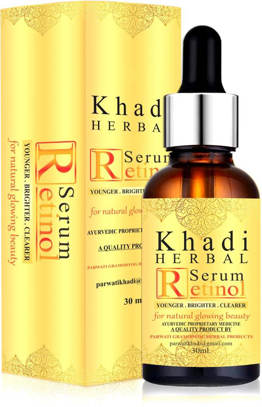 Khadi Herbal Retinol Face Serum for Natural Glowing Beauty Price in