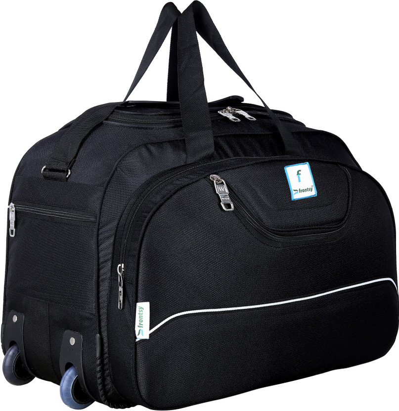 Frontsy (Expandable) Lightweight Waterproof Luggage Travel Duffel Bag with two wheels Duffel With Wheels (Strolley)