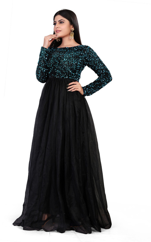 light green long dress