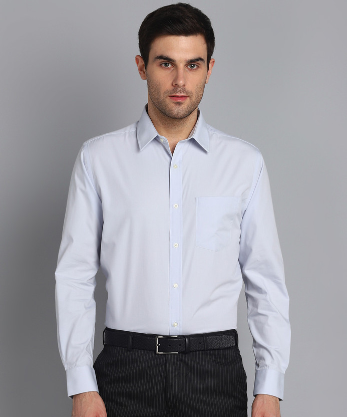 park avenue men regular fit solid formal shirt