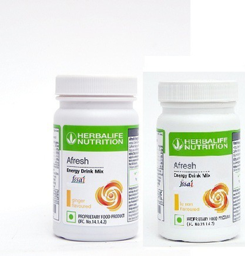 Herbalife Nutrition AFRESH COMBO GINGER + LEMON Sports Drink(2x75 g, GINGER, LEMON Flavored)