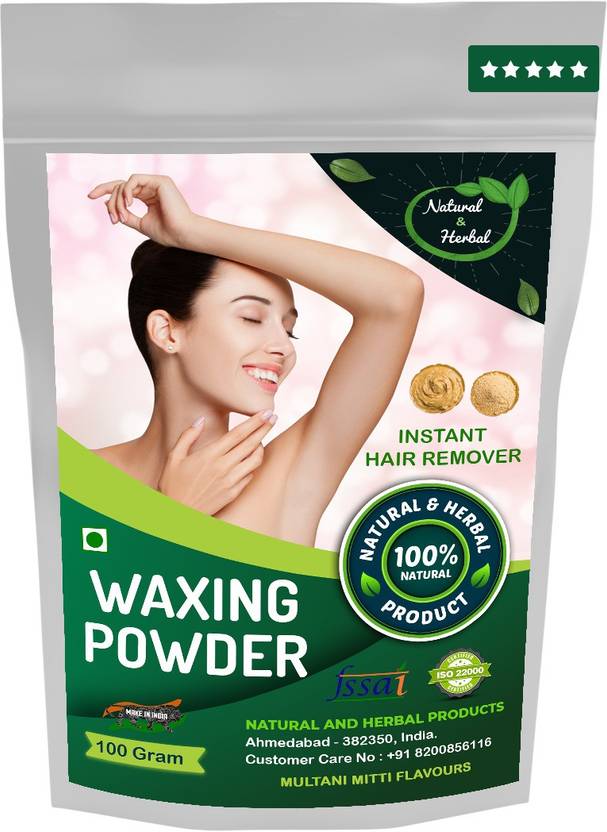 NATURAL AND HERBAL PRODUCTS Waxing Powder_Multani Mitti Flavours (Hair Removal Powder) For