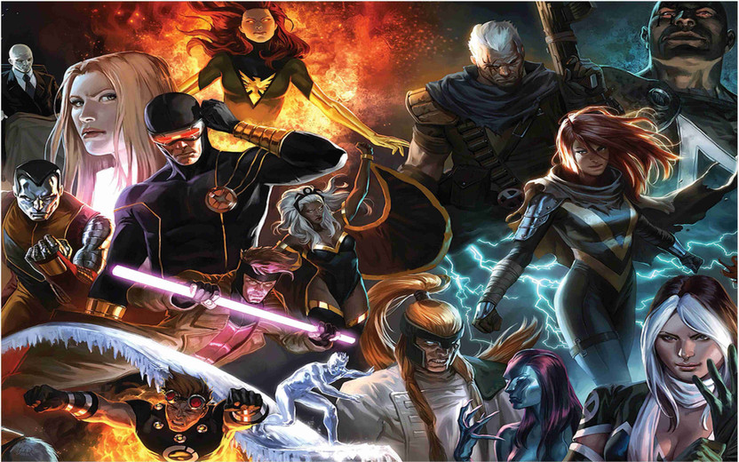 X-Men Superhero Wall Poster For Room With Gloss Lamination M65 Paper Print(12 inch X 18 inch, Rolled)