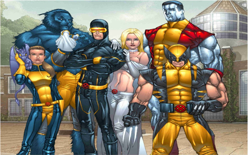 X-Men Superhero Wall Poster For Room With Gloss Lamination M7 Paper Print(12 inch X 18 inch, Rolled)