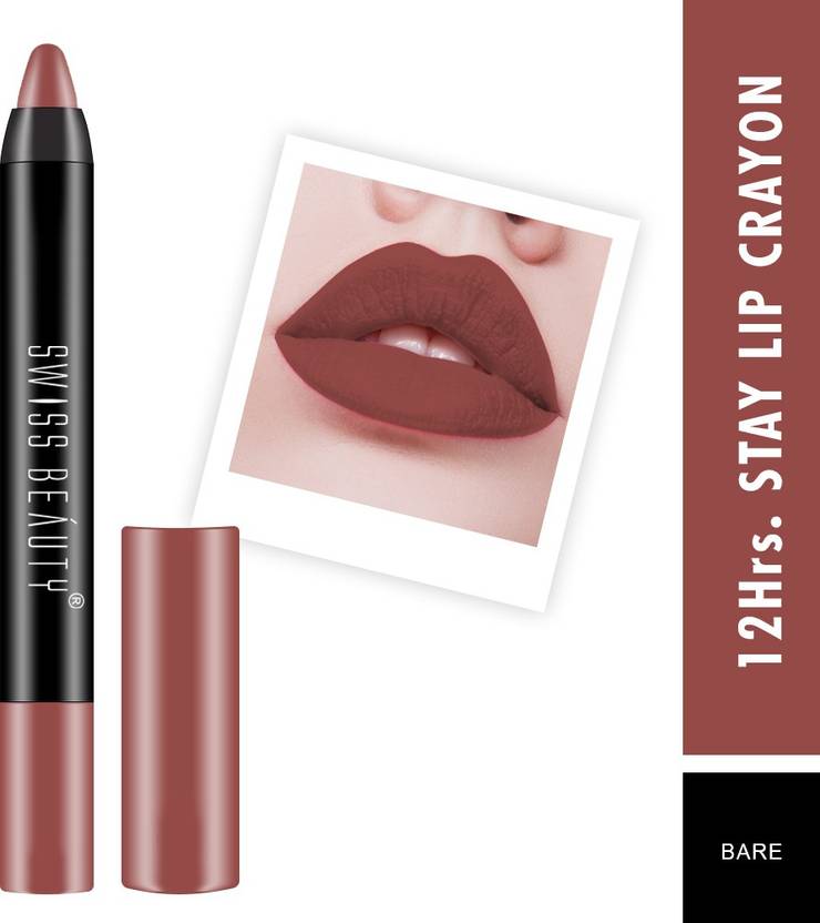 SWISS BEAUTY 12Hrs. Stay Matte Crayon Lipstick (SBS1817) Price in
