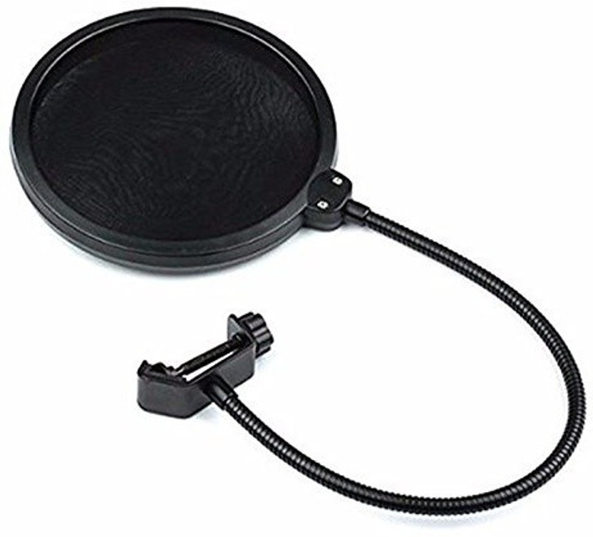Cubern Brand Double Layer Studio Microphone Mic Wind Screen Pop Filter/Swivel Mount/Mask Shied For Speaking Recording Pop Filter(Black)