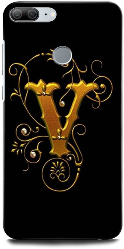 ORBIQE Back Cover for Honor 9 Lite LLD-AL10 V, V LETTER, V ALPHABET ...