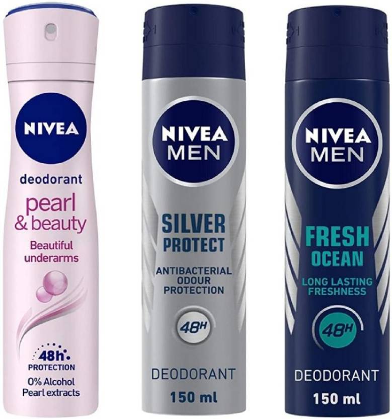 NIVEA Pearl & Beauty Deo 150 ml , Silver Protect Deo 150
