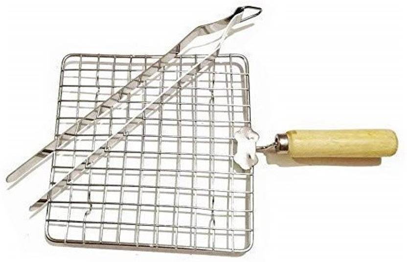 Tuelip Square Big Stainless Steel Roaster Roti, Papad Jali, Pizza