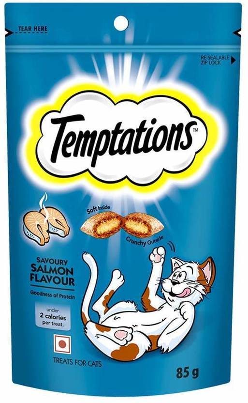 Temptations Temptations Cat Treat, Tasty 85 gm(Pack of 4) Salmon 0.