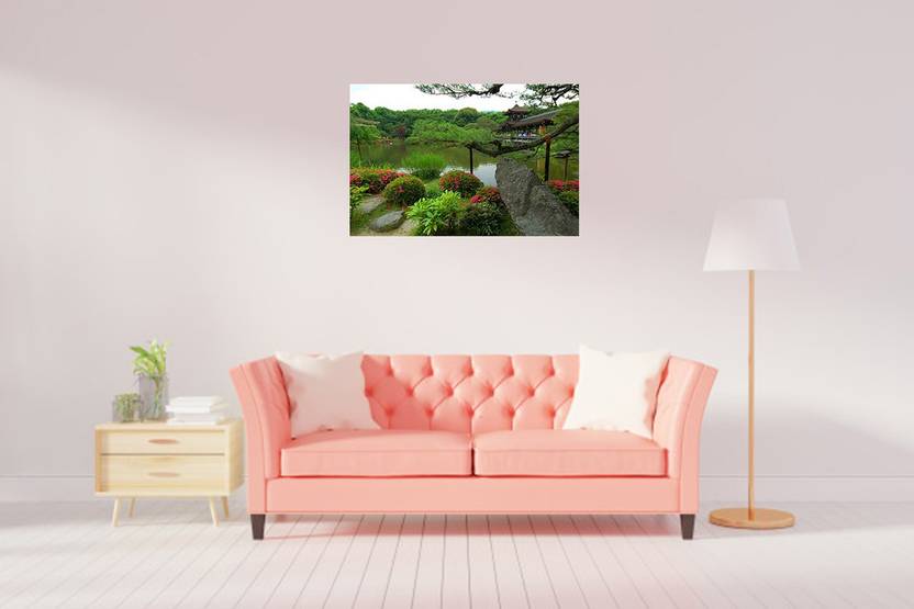 Sunrise with River Sticker PosterUnframed Nature Wall Posters for