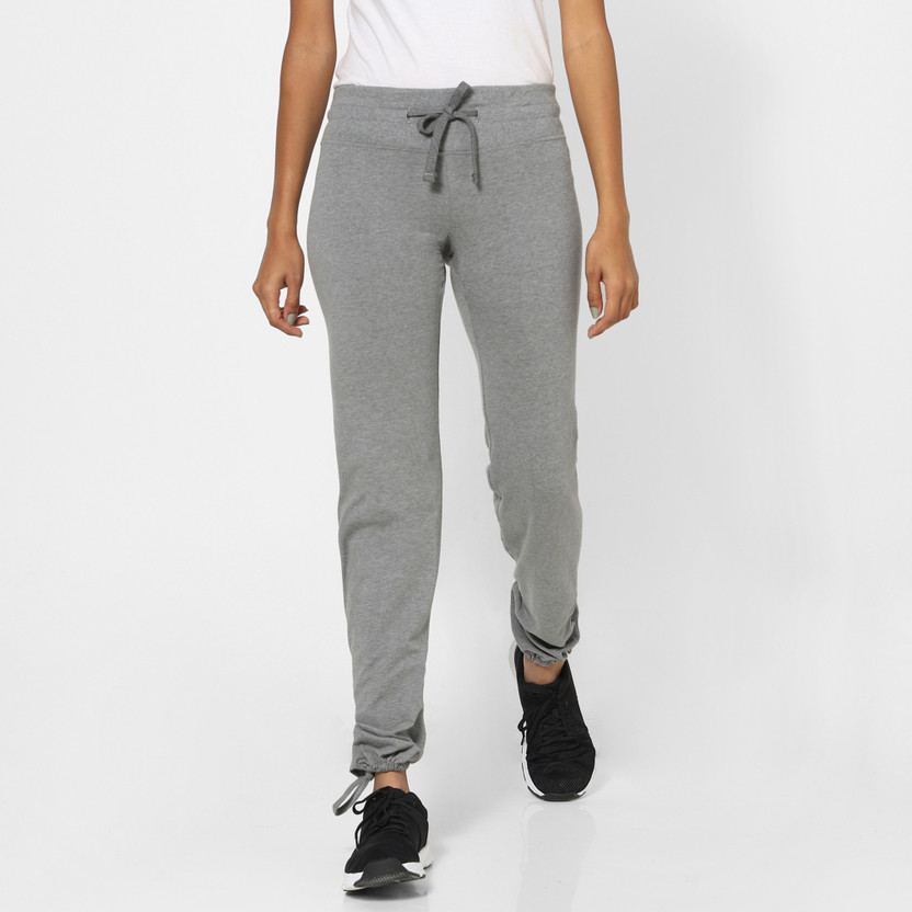 Decathlon Solid Women Grey Track Pants 