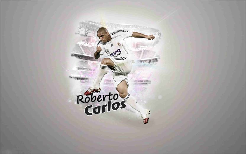 Roberto Carlos Footballer Wall Poster For Room With Gloss Lamination ...