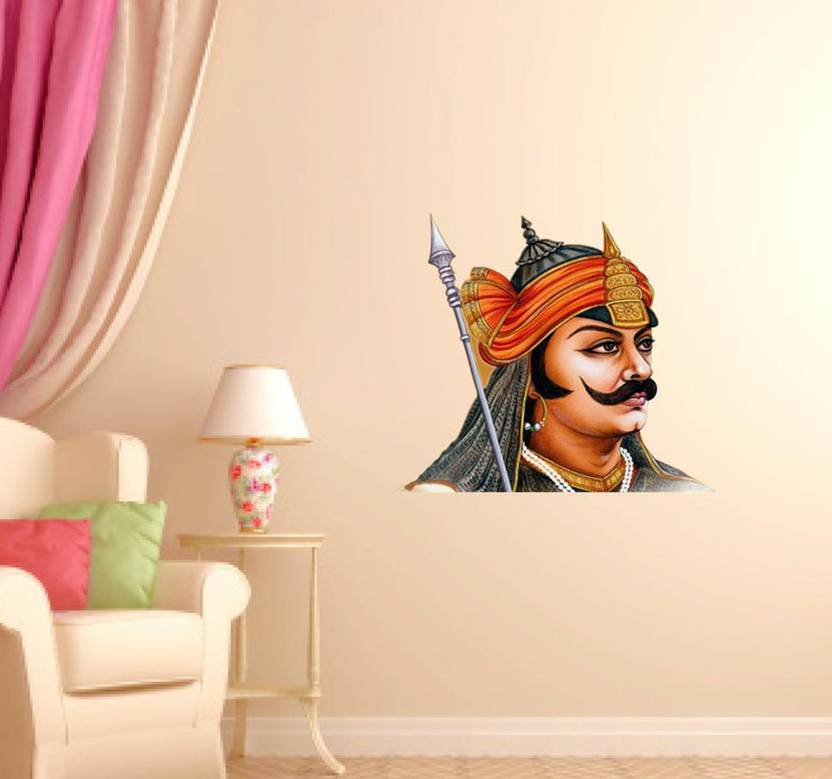 ArtCreative Maharana Pratap Wall Sticker for Home Décor (PVC VINYL ...