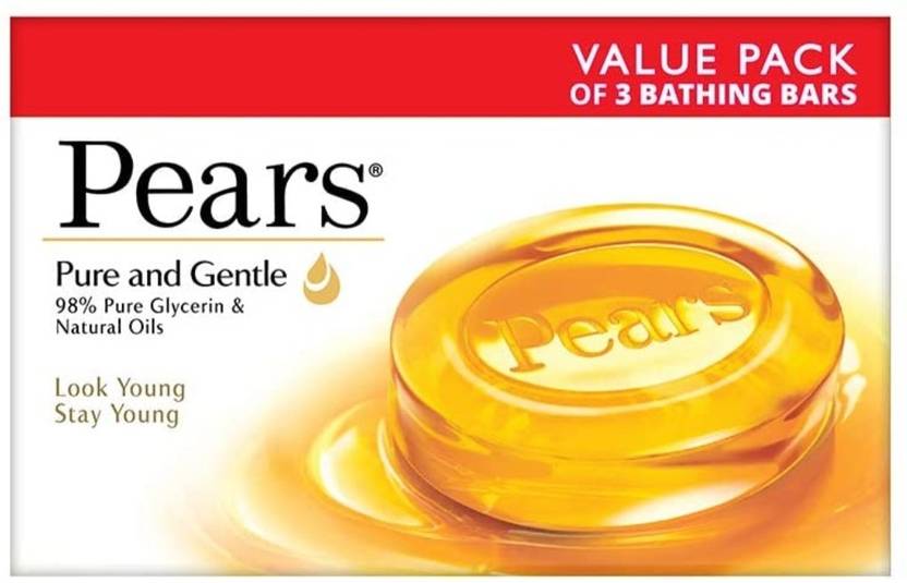 Pears 3 soaps each 125g Price in India, Buy Pears 3 soaps each 125g