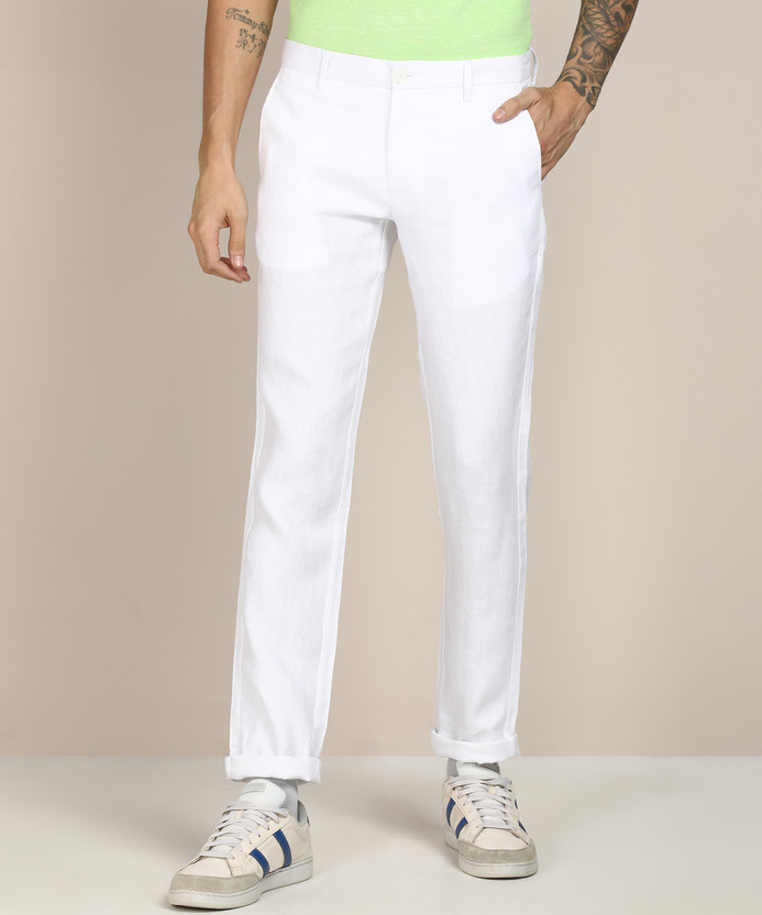 INDIAN TERRAIN Slim Fit Men White 