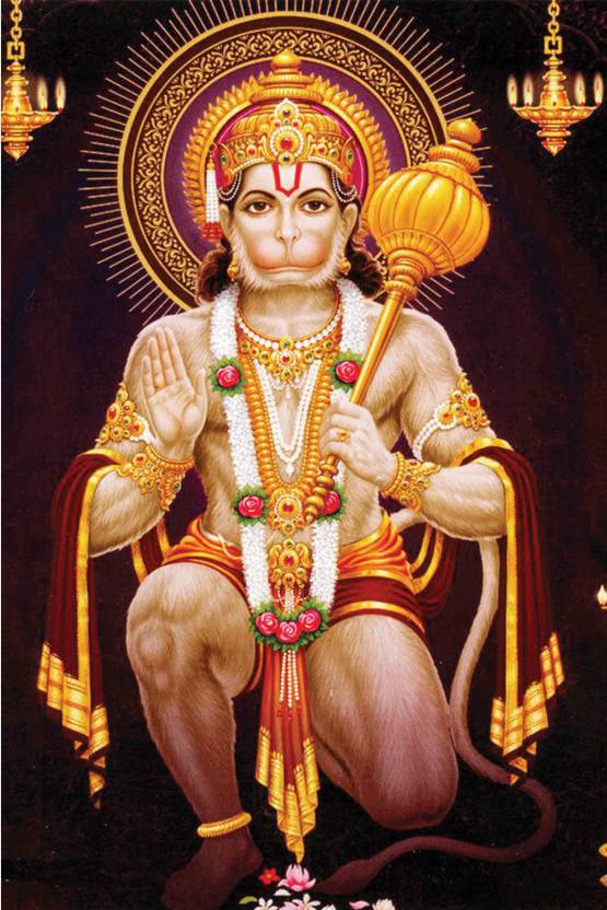 Lord Hanuman Wall Poster|Religious Bajrangbali Poster For Office, Dorms ...