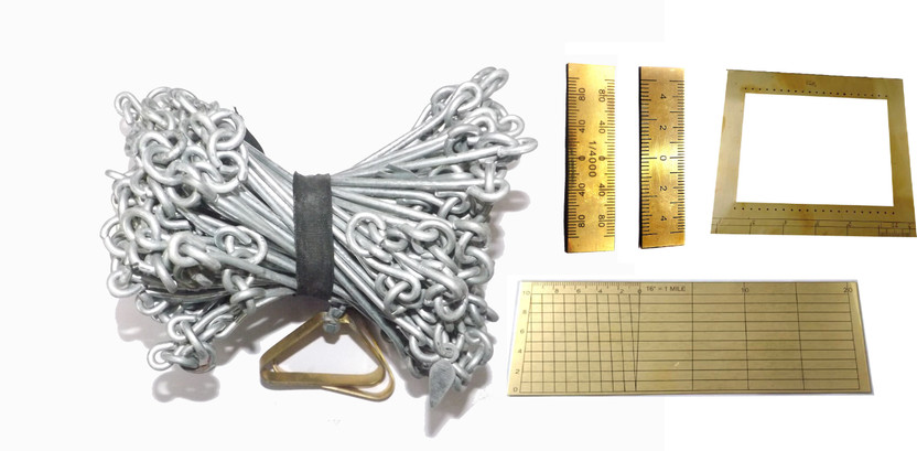 M I Enterprises Surveying Chain With Pack Of Patwari Kit Pack Of 05 Item Height Gauge