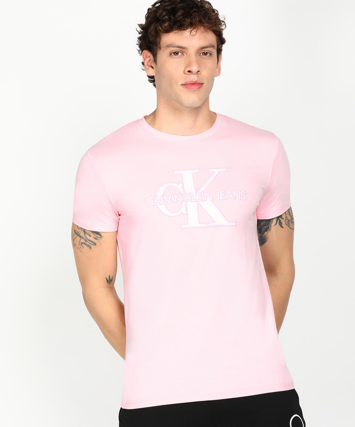 Calvin Klein Jeans Printed Men Round 