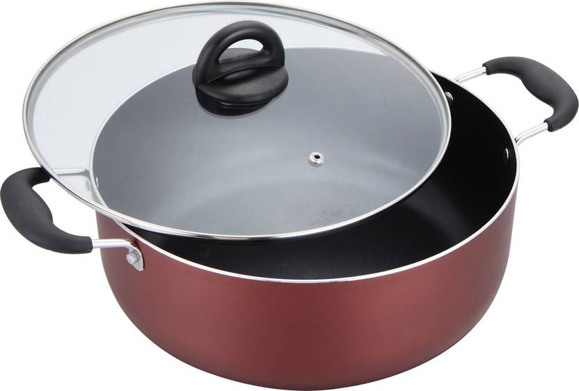 IMPEX I S P 3012 Non Stick Induction Bottom 8 Ltr Biryani Pot 8 L with