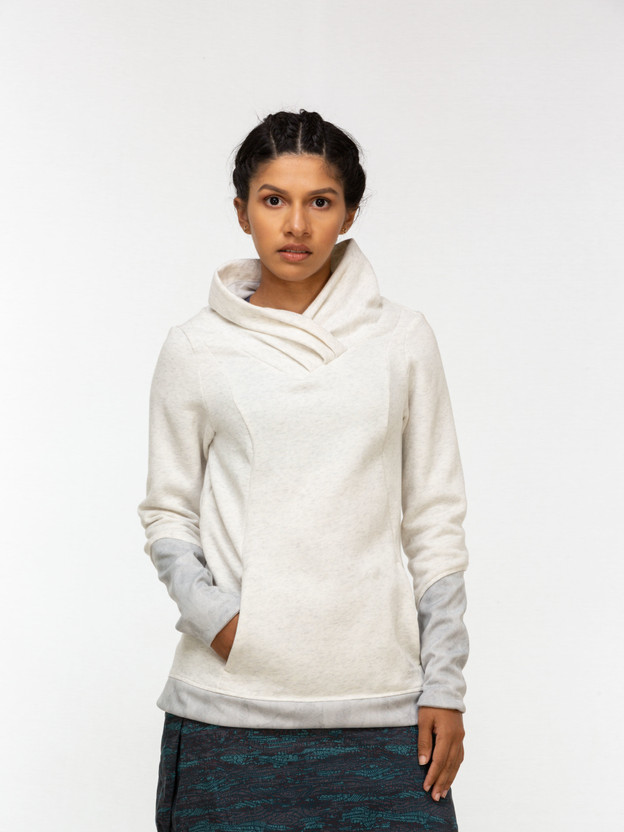 Sleeve Solid Men Sweatshirt 