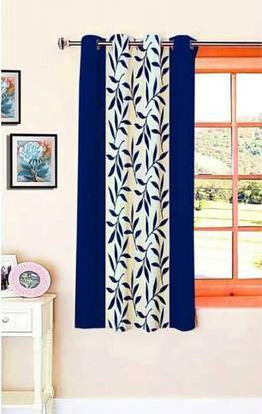 Solwin 153 cm (5 ft) Polyester Window Curtain Single