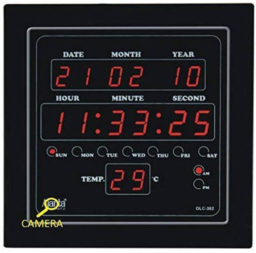 Caviar Spy WiFi Digital Wall Clock Hidden Cameras for Home/Office