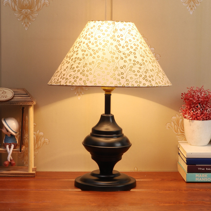 foziq Designer Table Lamp(35.5 cm, Gold)