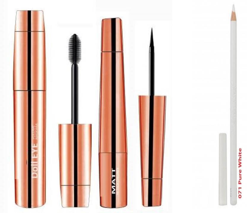 HGCM waterproof eyeliner mascara kajal combo kit Price in India Buy